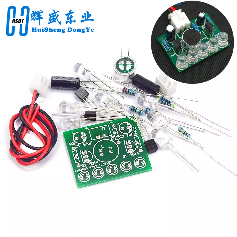 Diy Electronics Learning Kit - 3V-5.5V Voice Activated Control Lamp LED