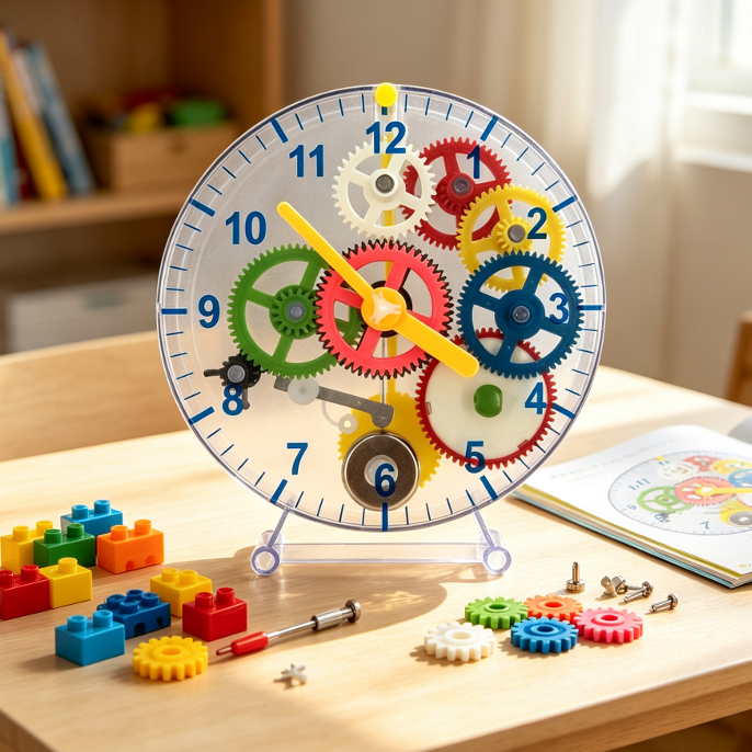 Diy Electronics Toys - DIY Assembled Clockwork Clock Model Puzzle