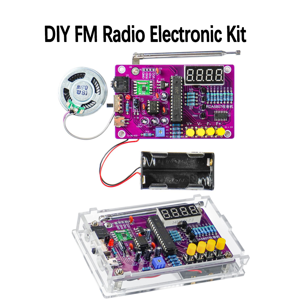 Diy Projects With Electronics - DIY FM Radio Electronic Kit 87-108MHz