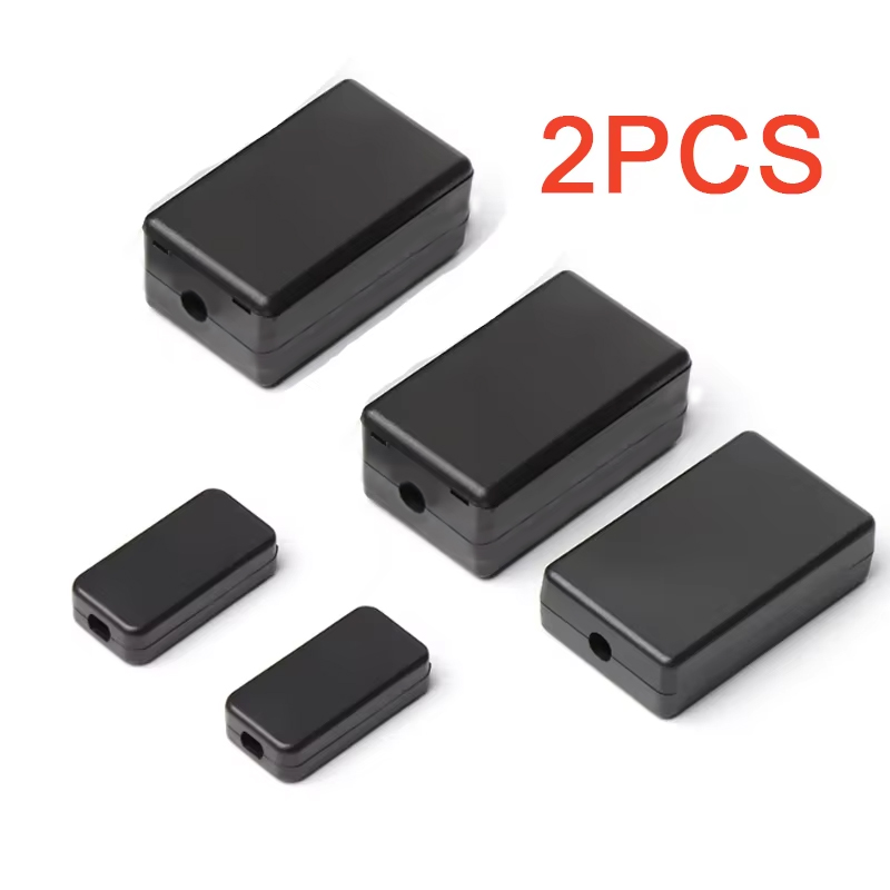 Diy Electronics Storage - 2PCS Plastic Waterproof Black Box DIY