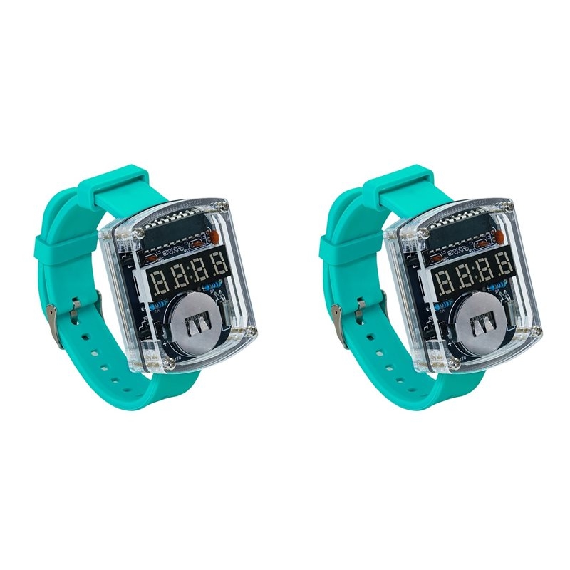 Diy Electronics Learning Kit - 2X DIY Watch LED Watch Electronic
