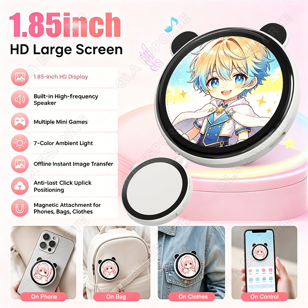 Diy Electronics Videos - 1.85 Inch Smart Dynamic Electronic Badges