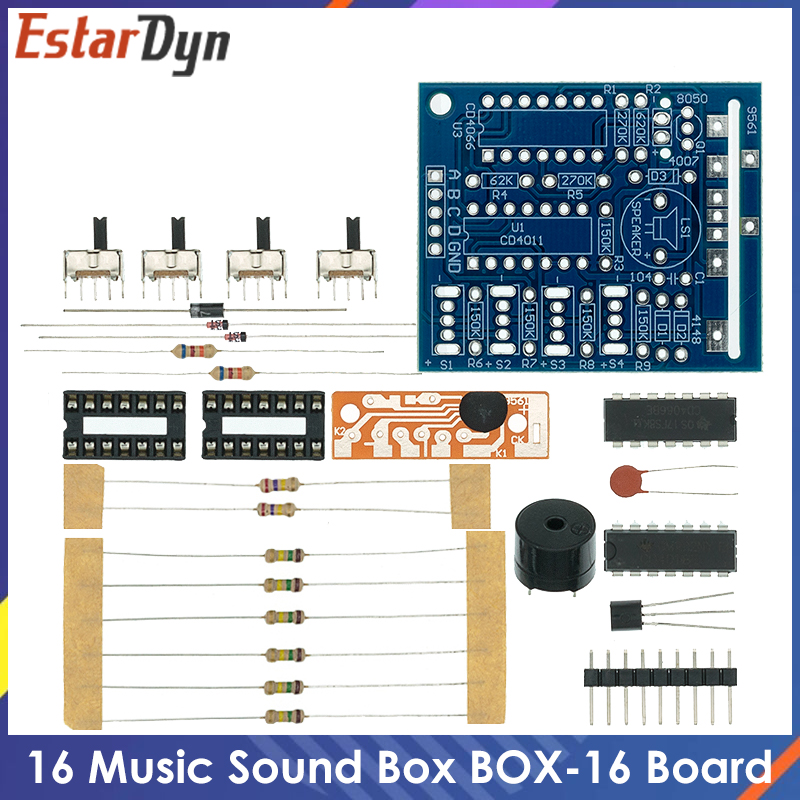 Diy Electronics Learning Kit - 16 Music Sound Box BOX-16 Board