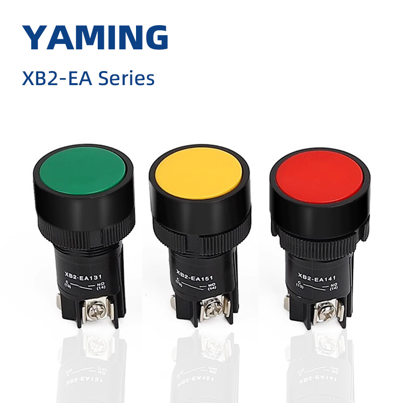 Push Button Tactile - 22mm Momentary Reset Flat Push Button