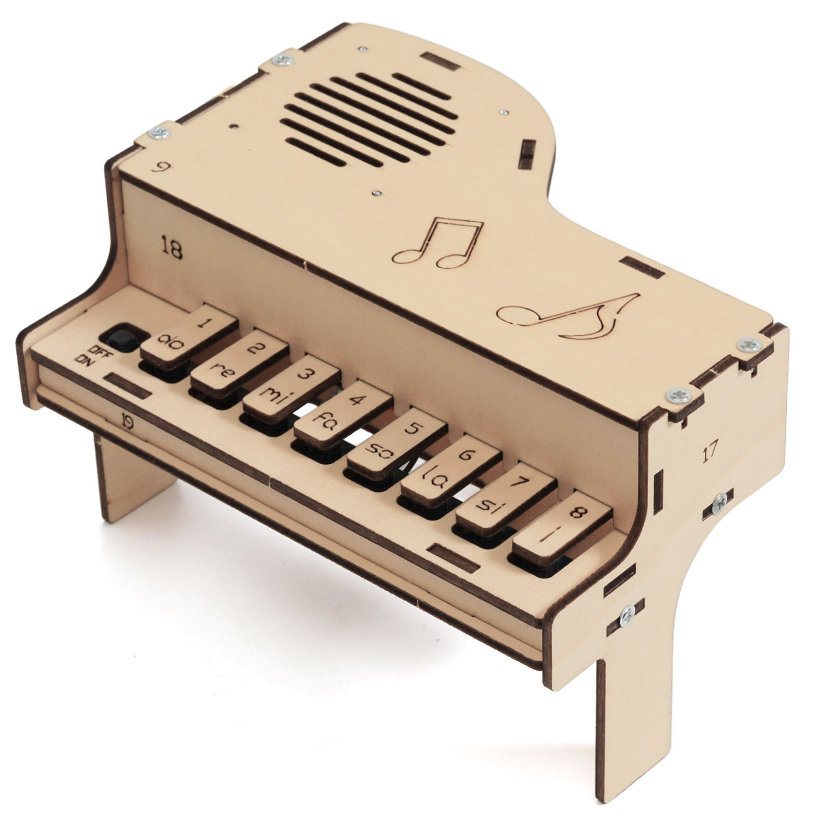 DIY Wooden Electronic Piano Mo - đánh giá và giá Diy Electronics Toys