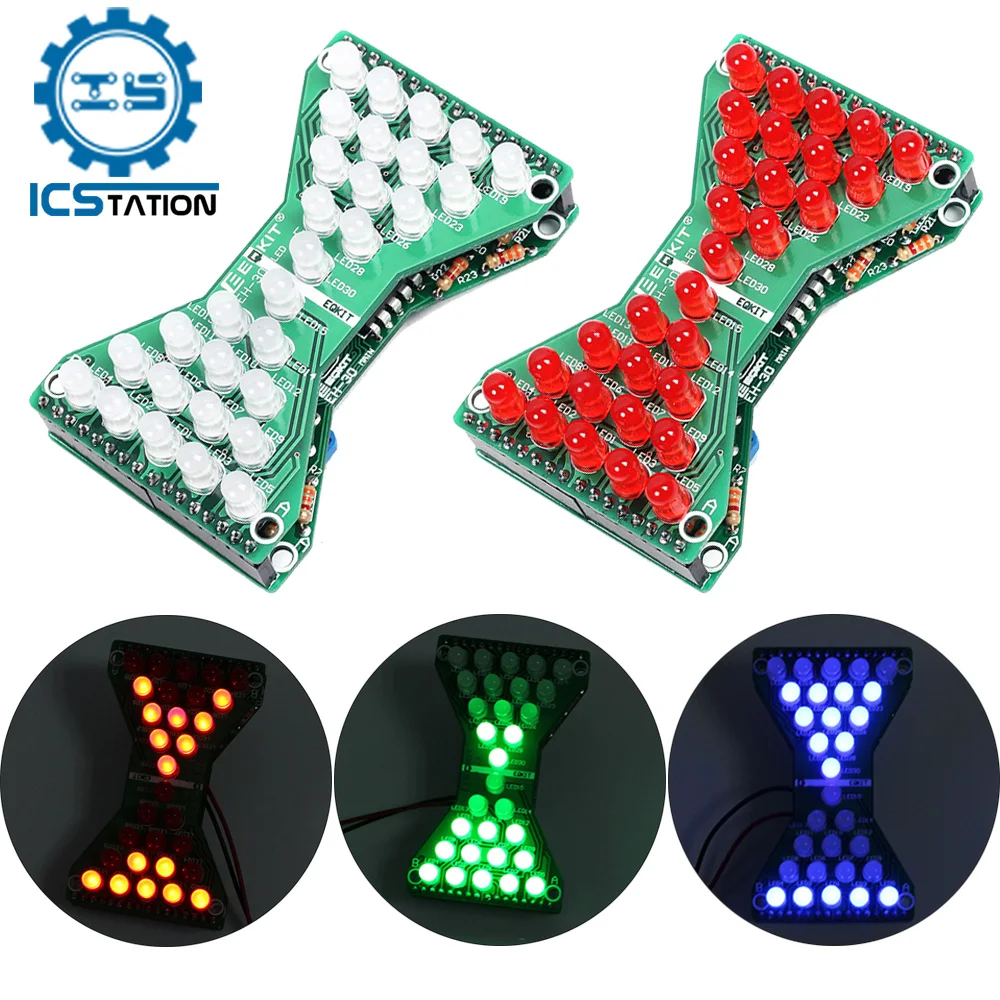 DC 5V Điện Tử Đồng Hồ Cát Đèn  - đánh giá và giá Diy Electronics Learning Kit