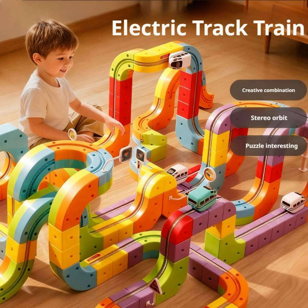 DIY Assembly Magic Track Train - đánh giá và giá Diy Electronics Toys