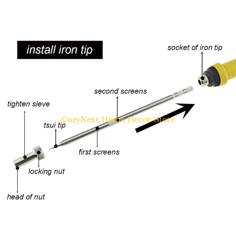 Tay cầm trạm hàn 92MF T12 Tay  - đánh giá và giá Diy Electronics Tools