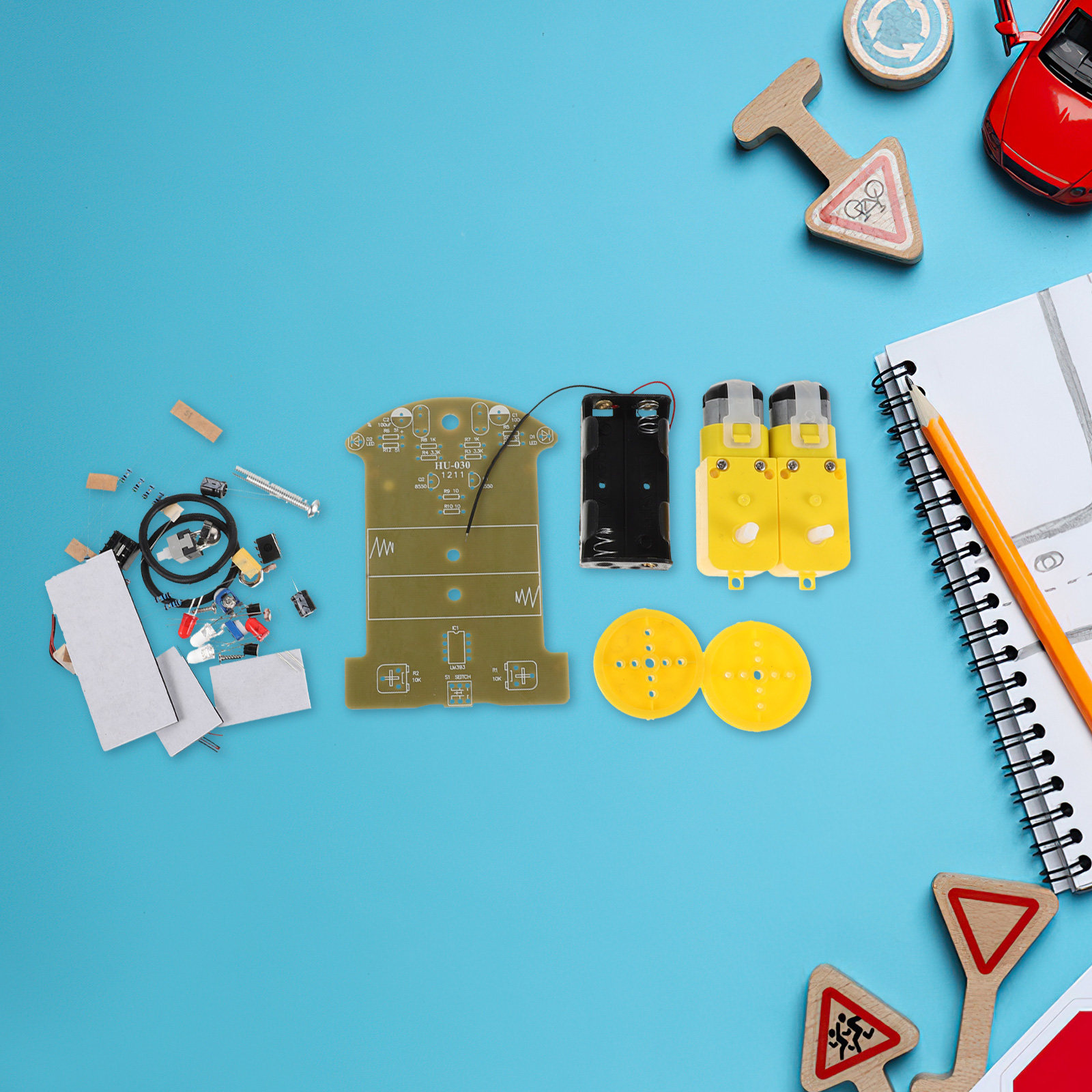1Set Stem Robot Car Kit Line F - đánh giá và giá Diy Electronics Learning Kit