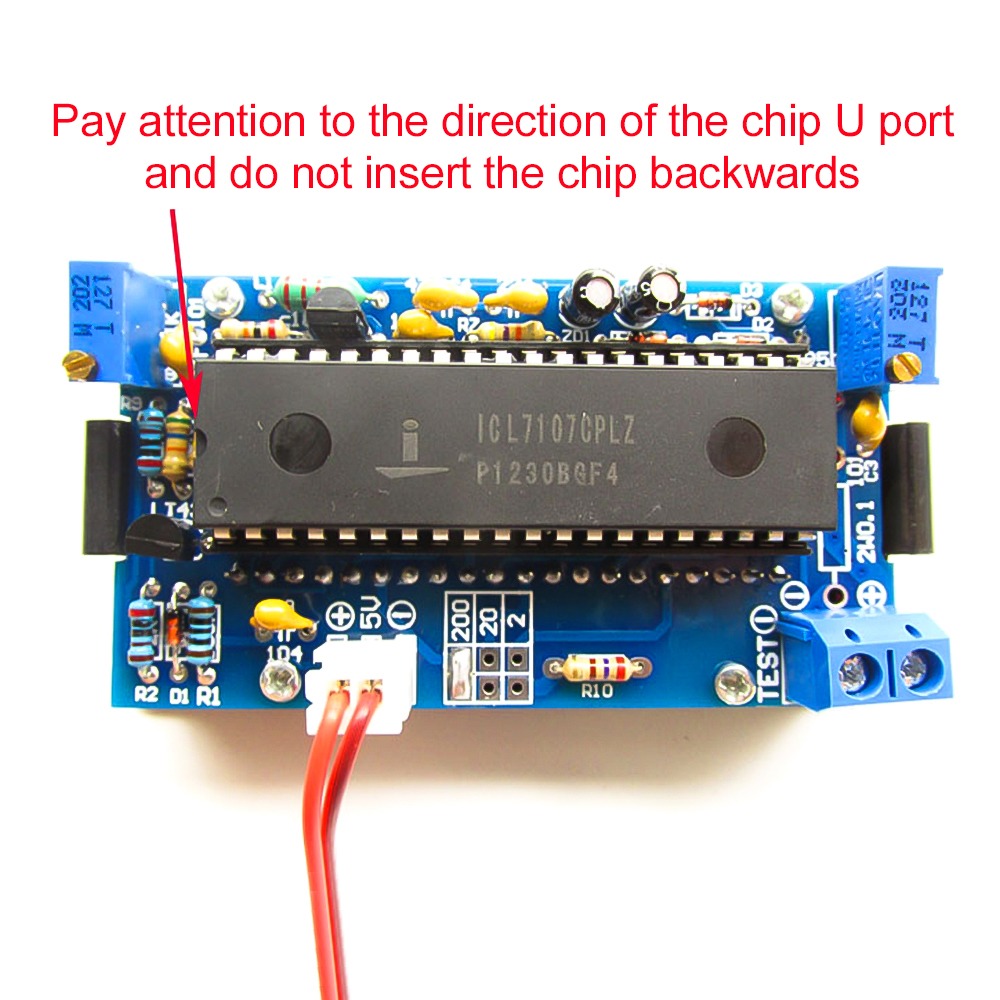ICL7107 Voltmeter DIY Kit Part - đánh giá và giá Diy Electronics Learning Kit
