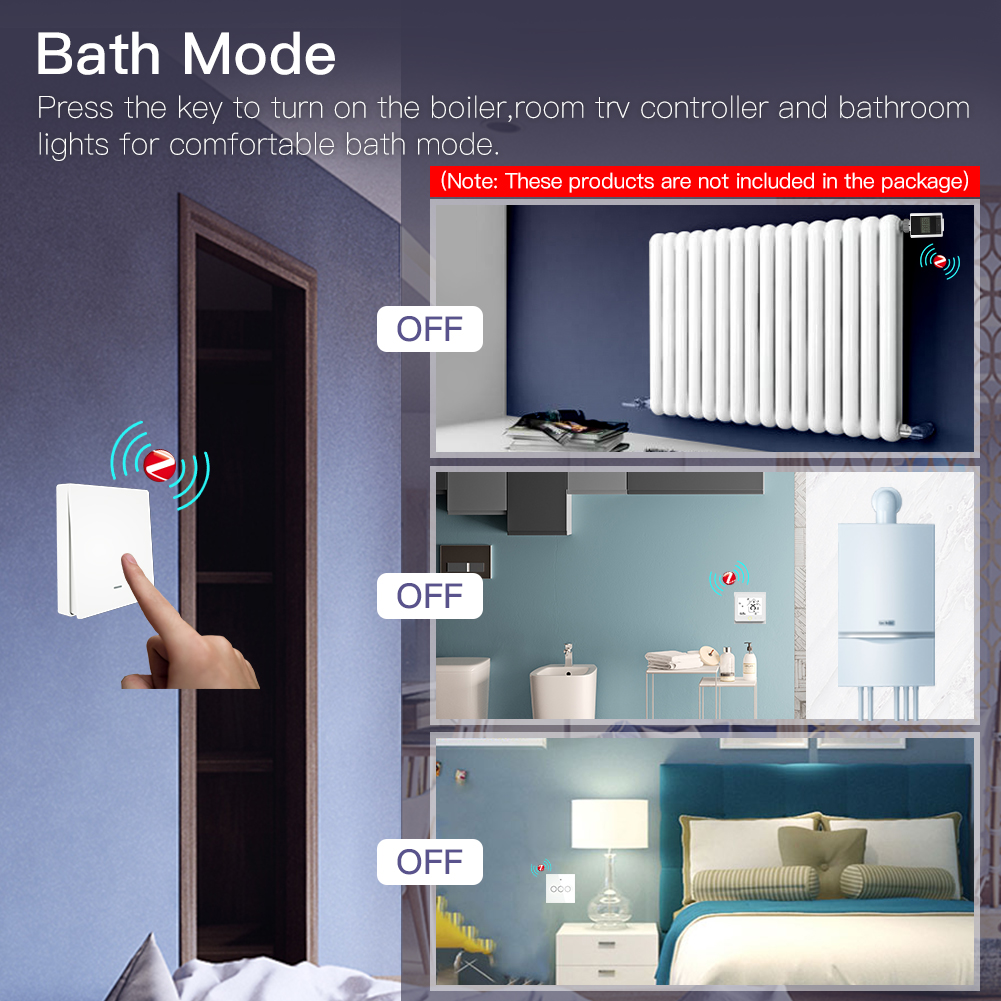 MOES Tuya ZigBee Scene Switch  - đánh giá và giá Push Button Tactile
