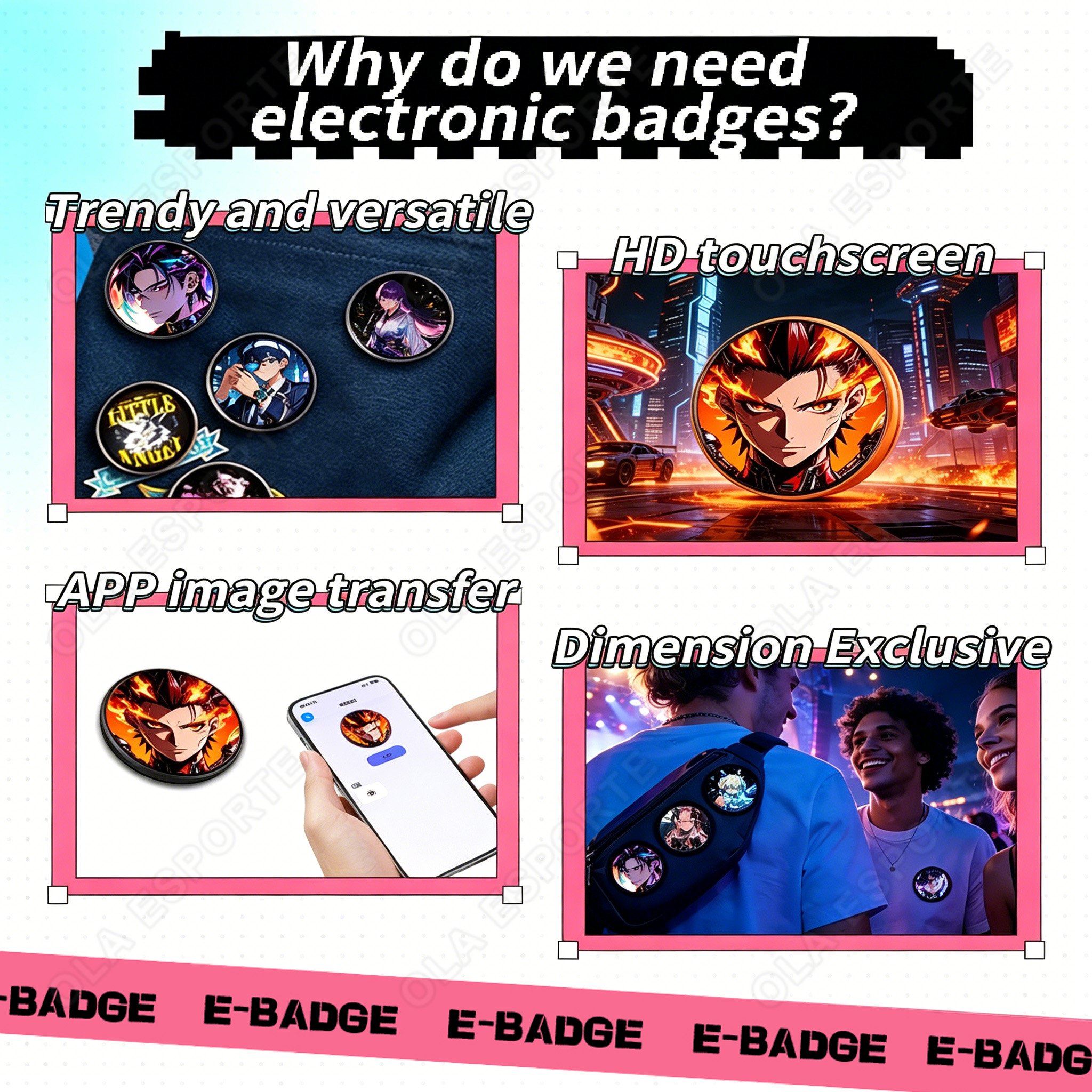 Smart Dynamic Electronic Badge - đánh giá và giá Diy Electronics Videos
