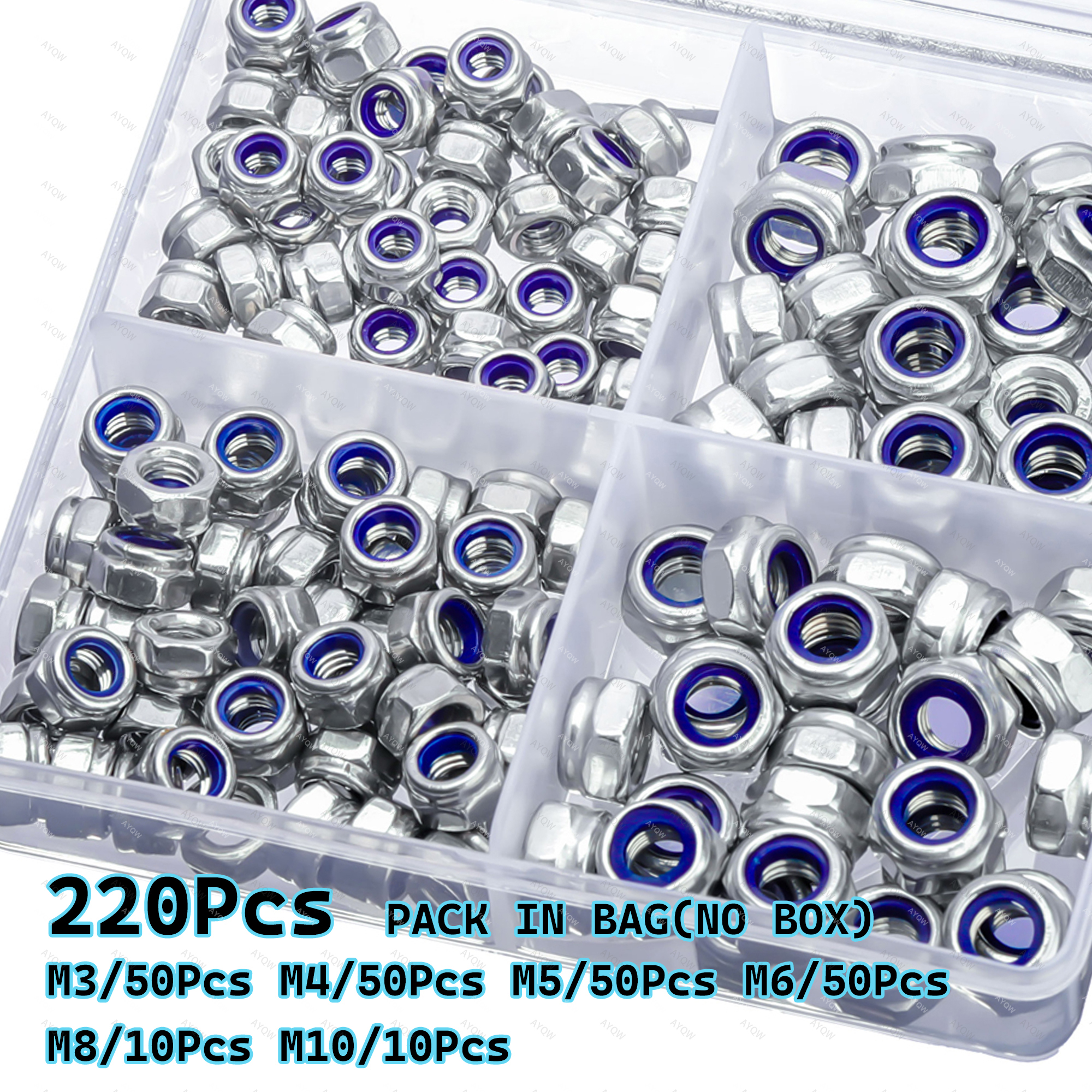 40-220 Pieces of Nylon Lock Nu - đánh giá và giá Diy Electronics India