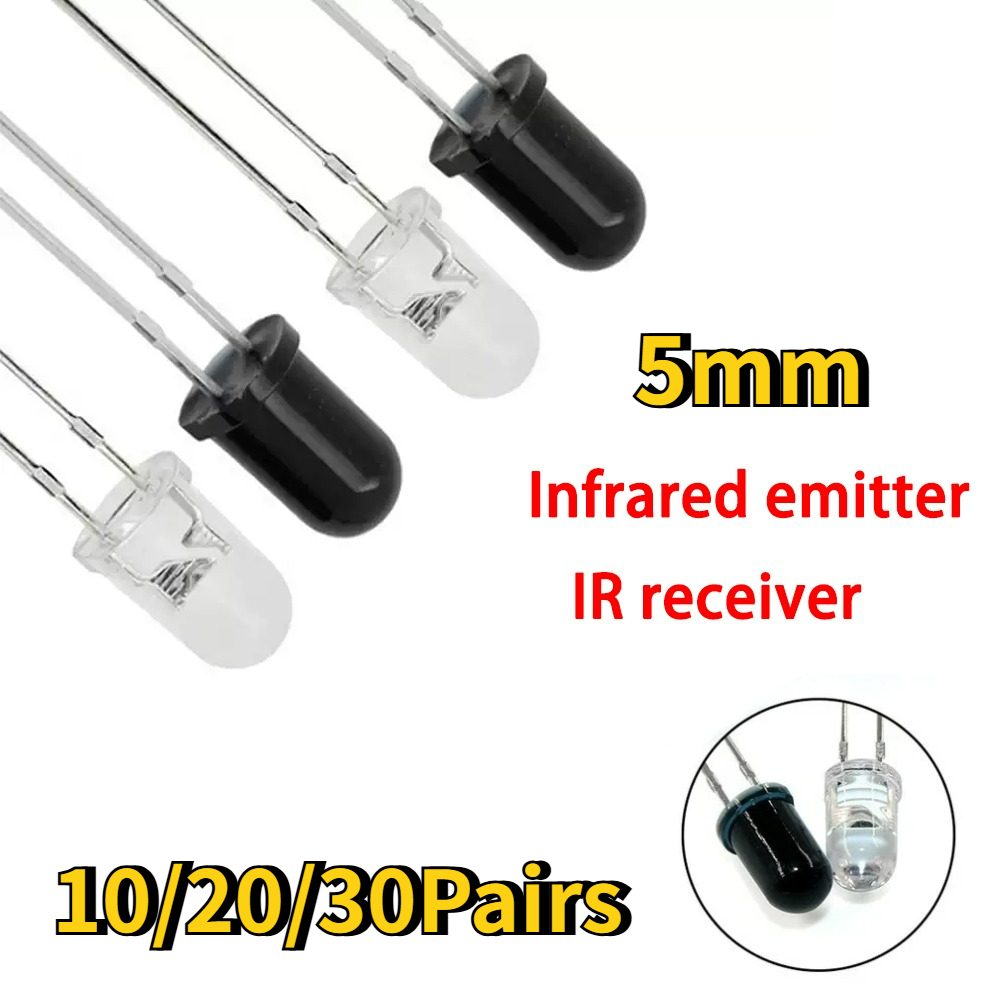 10-30Pairs 5mm 940nm IR LED Di - đánh giá và giá Diy Electronics India