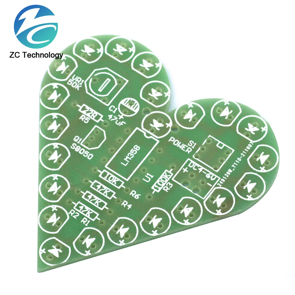 Tự Làm Bộ Hình Trái Tim Thở Đè - đánh giá và giá Diy Electronics Learning Kit