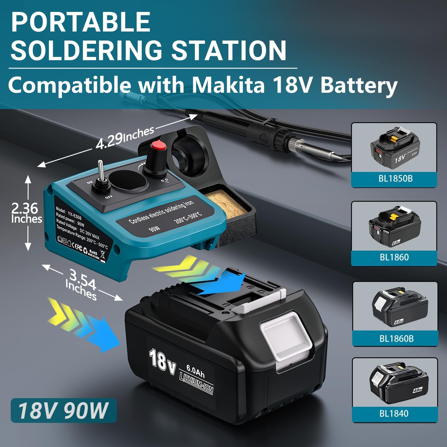 90W LED Digital Cordless Solde - đánh giá và giá Diy Electronics Tools