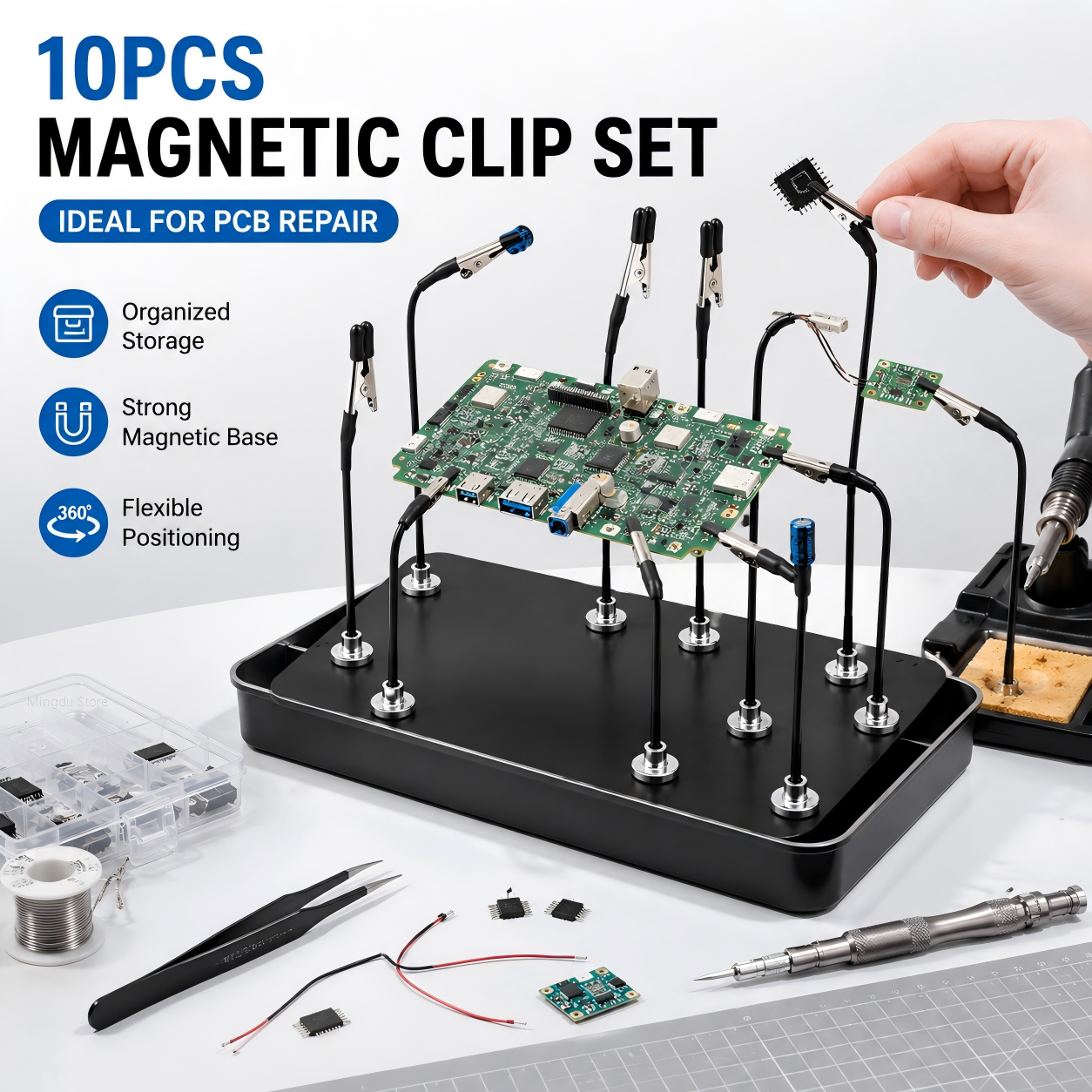 Magnetic Soldering Third Hand  - đánh giá và giá Diy Electronics Tools