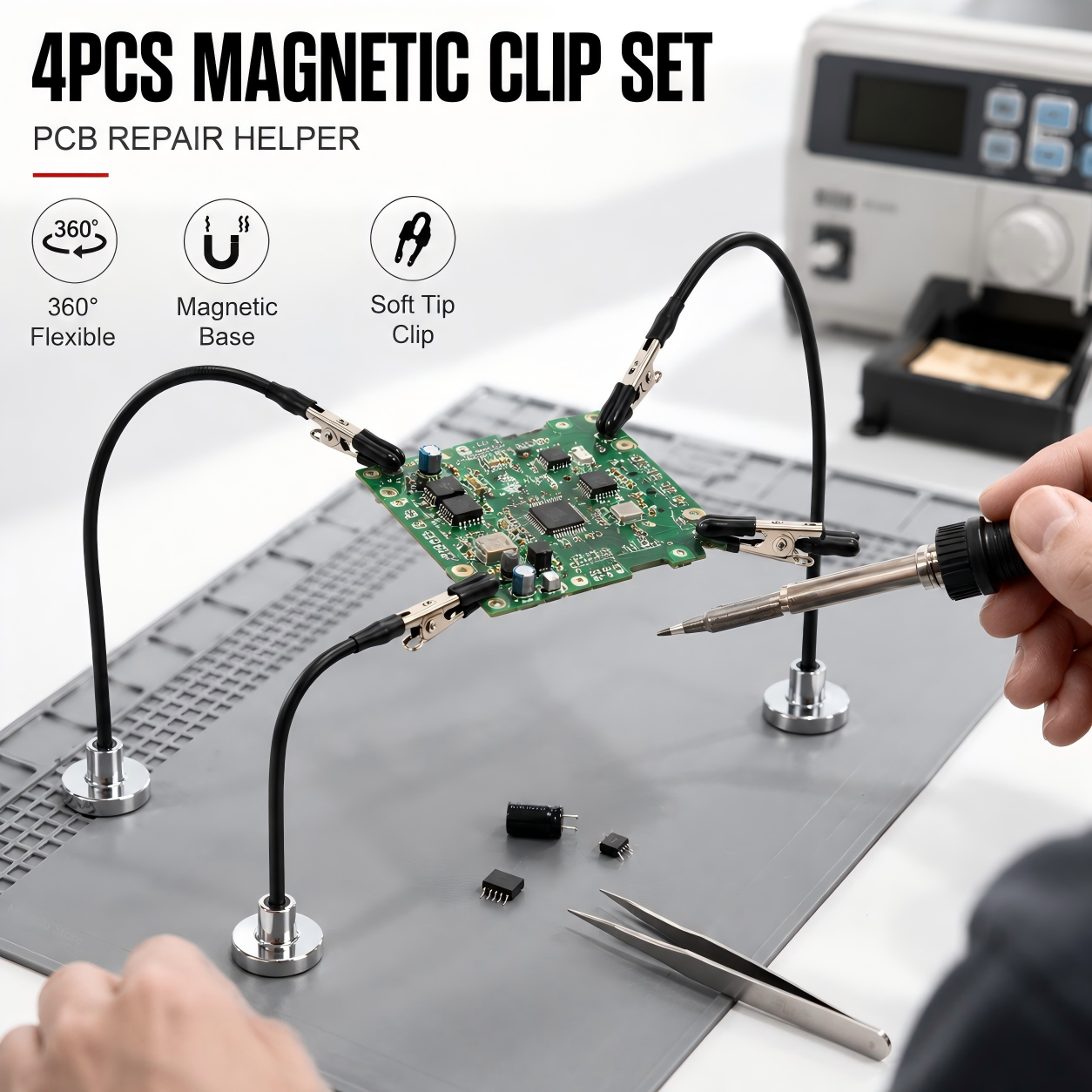 Magnetic Soldering Third Hand  - đánh giá và giá Diy Electronics Tools
