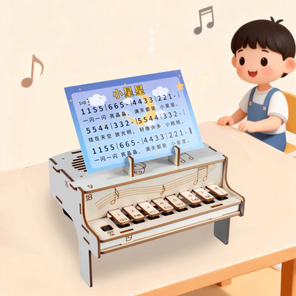 DIY Wooden Electronic Piano Mo - đánh giá và giá Diy Electronics Learning Kit