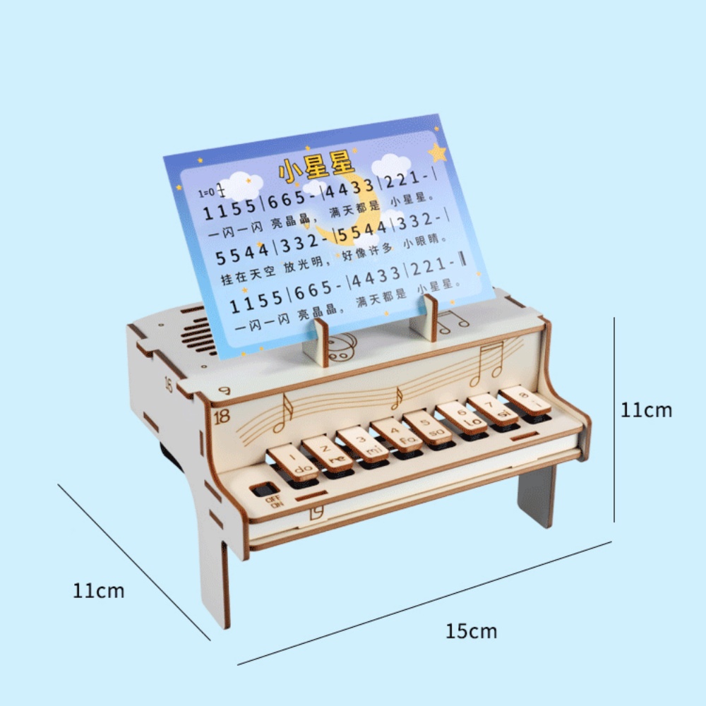 DIY Wooden Electronic Piano Mo - đánh giá và giá Diy Electronics Learning Kit