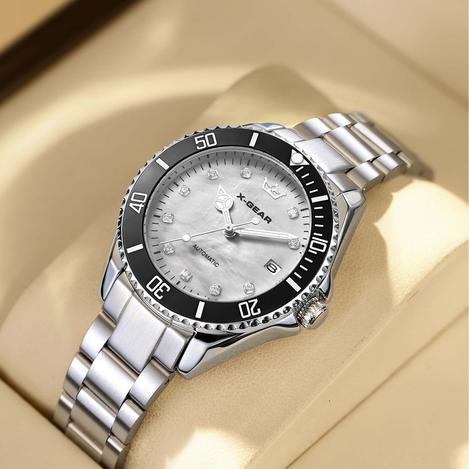 Women's Mechanical Watch Diamo - đánh giá và giá Push Button Tactile
