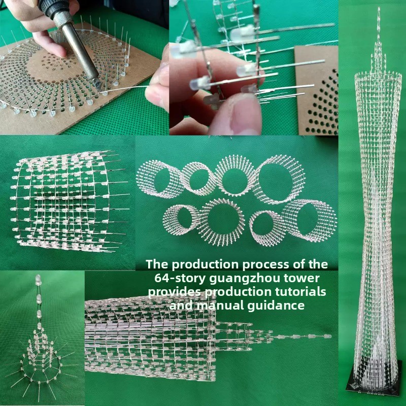 64 Layers Canton Tower DIY Ele - đánh giá và giá Diy Electronics Tools