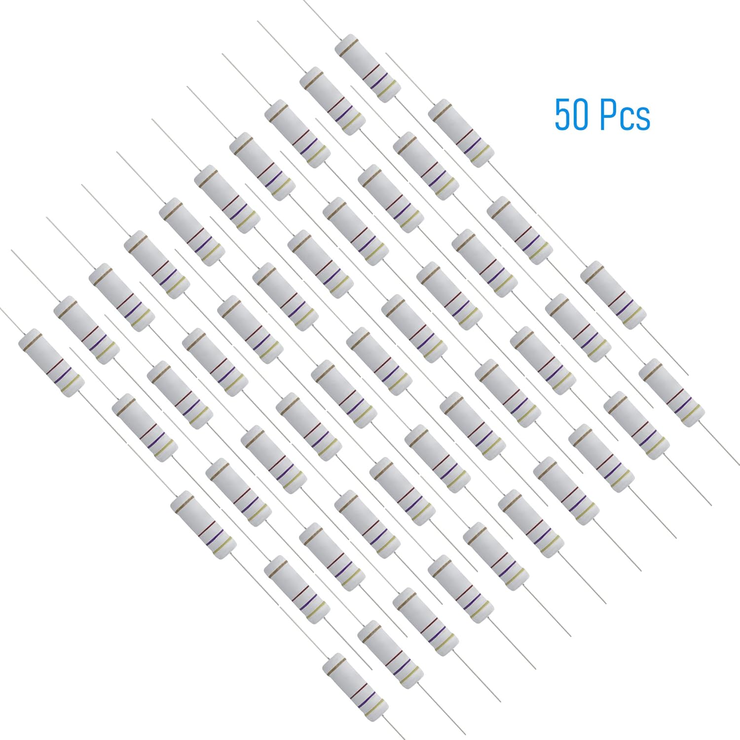 50PCS 470 Ohm Resistor Axial L - đánh giá và giá Diy Electronics Videos