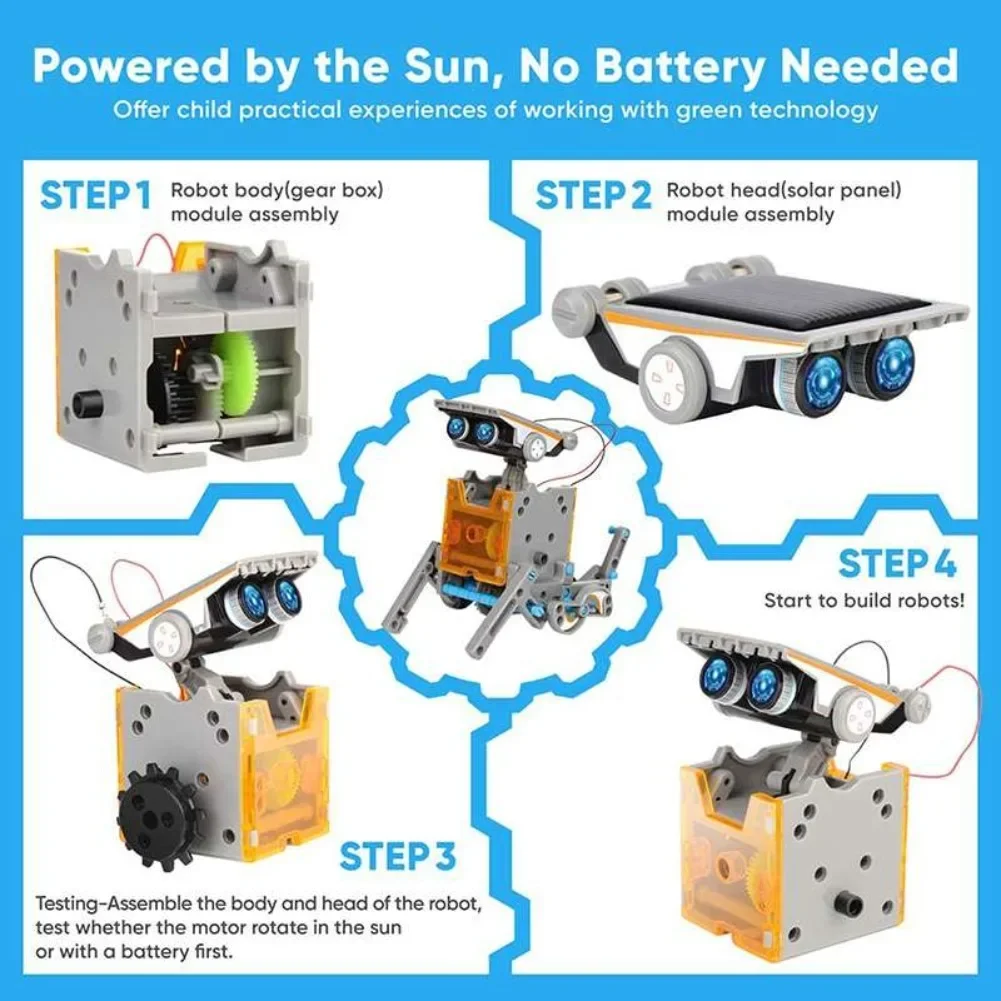 13 in 1 Solar Powered Robot Sc - đánh giá và giá Diy Electronics Toys