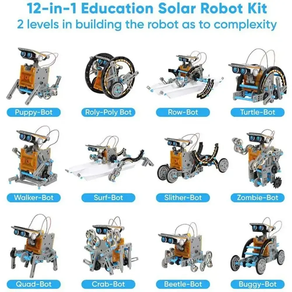 13 in 1 Solar Powered Robot Sc - đánh giá và giá Diy Electronics Toys