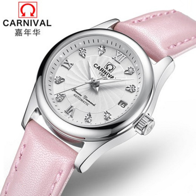 Carnival Nữ Đồng Hồ Cao Cấp Hà - đánh giá và giá Push Button Tactile